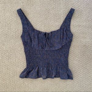 NWOT. Papaya Blue Floral Tank size small